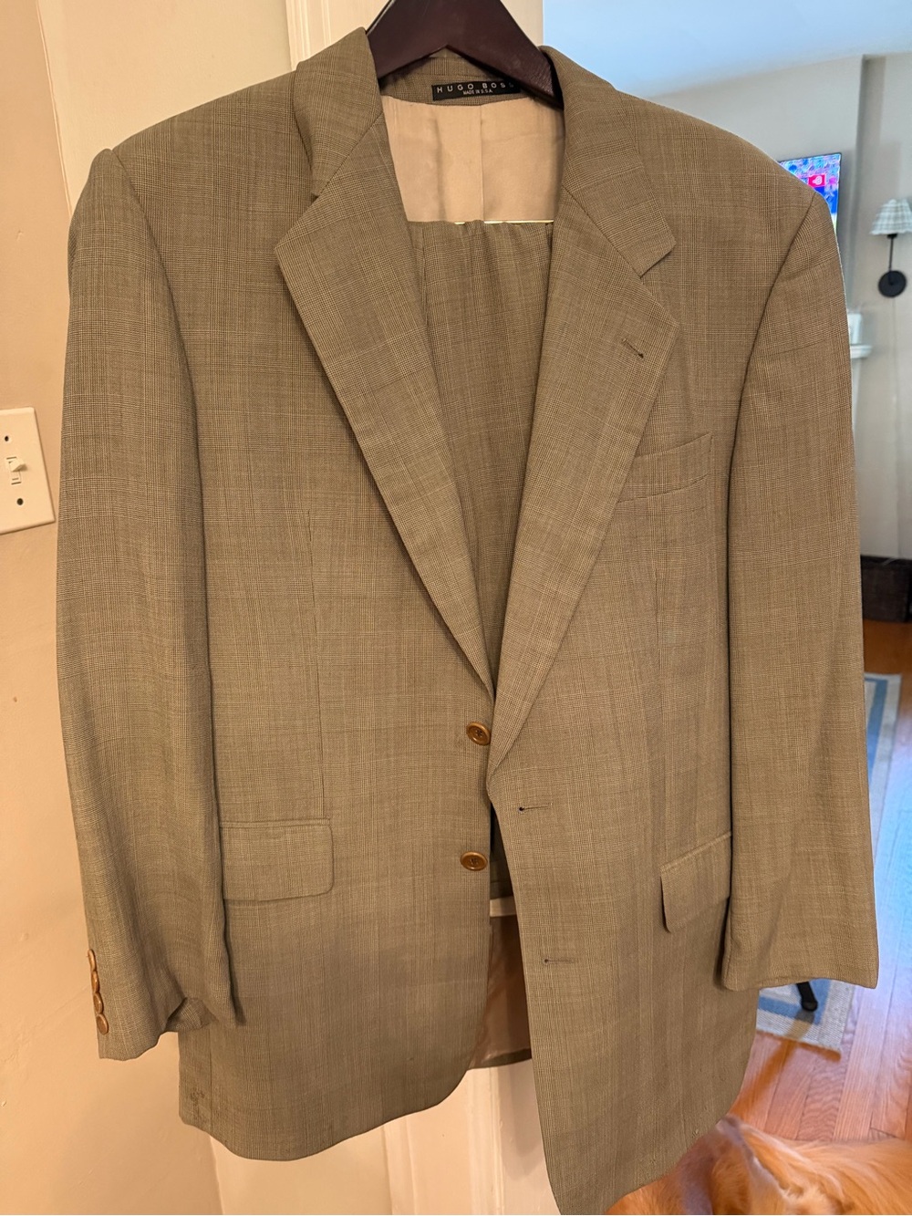 Hugo Boss Men's Tan Suit